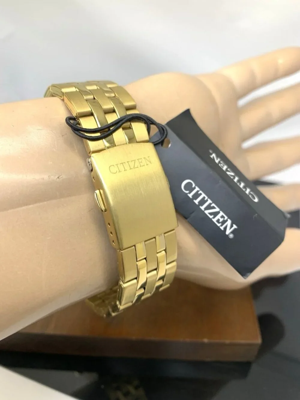 Citizen Men's Watch BF2013-56P Quartz Gold Dial Day Date 41mm Stainless Steel